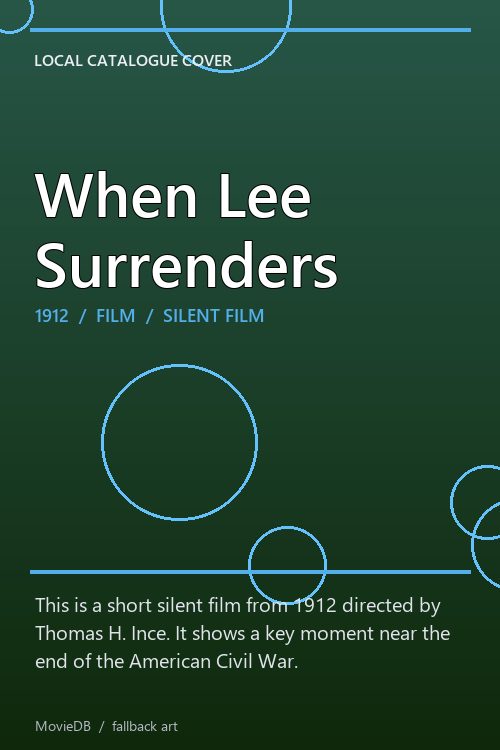 When Lee Surrenders poster