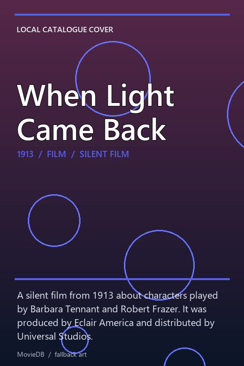 When Light Came Back poster