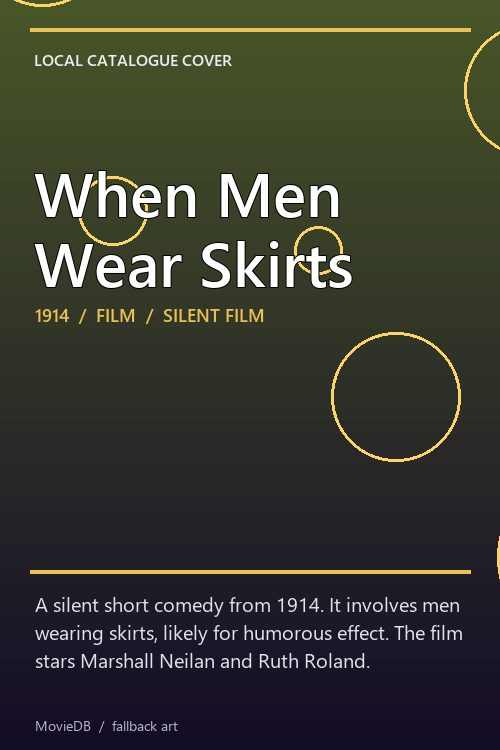 When Men Wear Skirts poster
