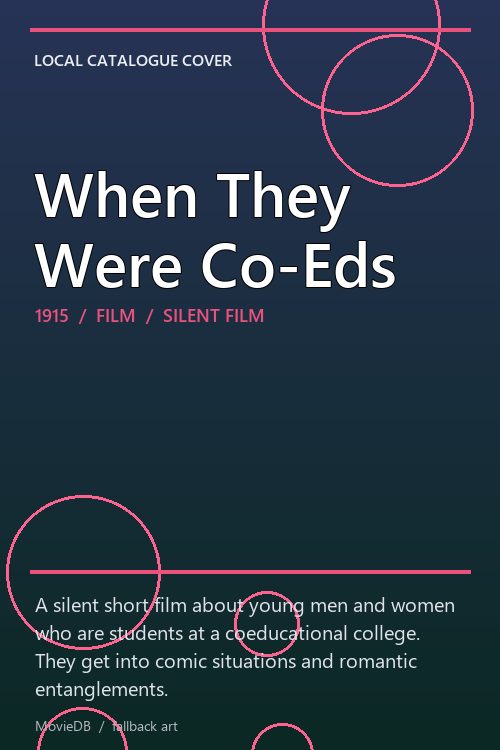 When They Were Co-Eds poster