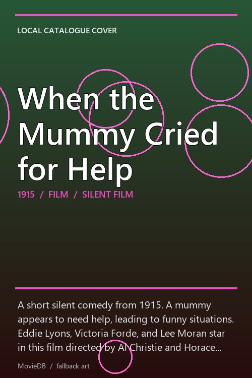 When the Mummy Cried for Help poster