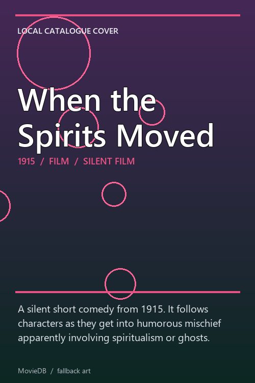 When the Spirits Moved poster