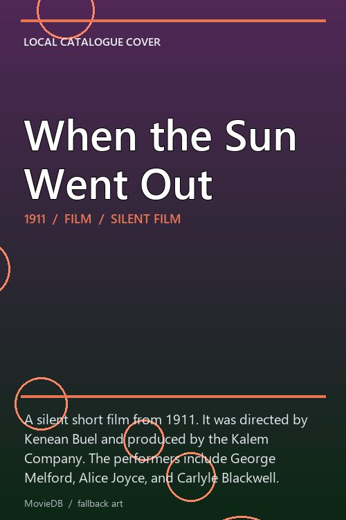 When the Sun Went Out poster