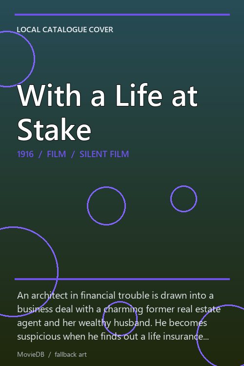 With a Life at Stake poster