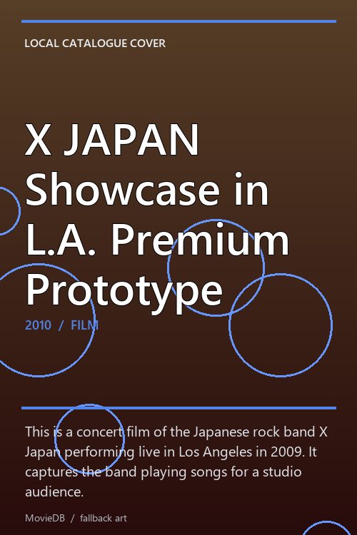 X JAPAN Showcase in L.A. Premium Prototype poster
