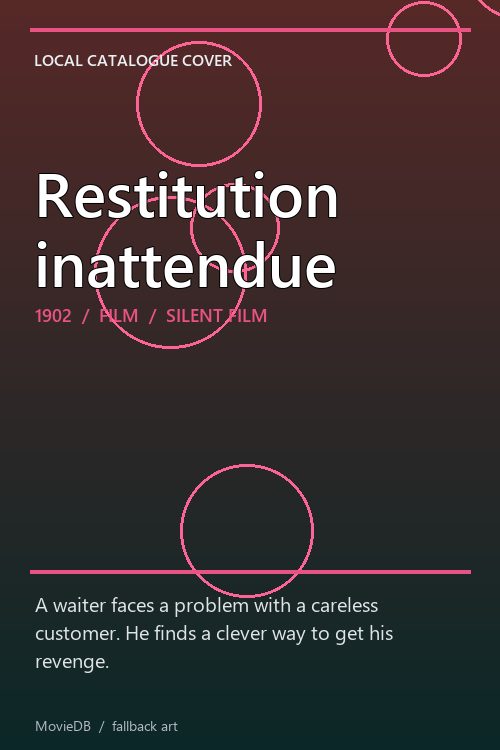 Restitution inattendue poster