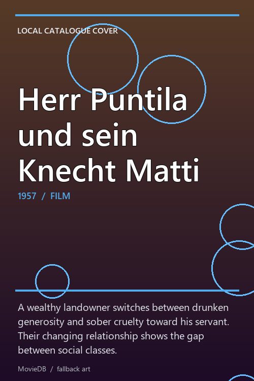 Herr Puntila und sein Knecht Matti poster