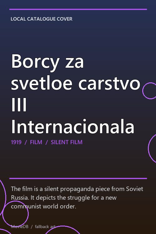 Borcy za svetloe carstvo III Internacionala poster