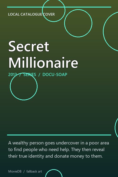 Secret Millionaire poster
