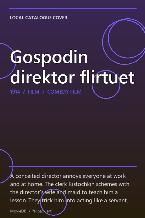 Gospodin direktor flirtuet poster