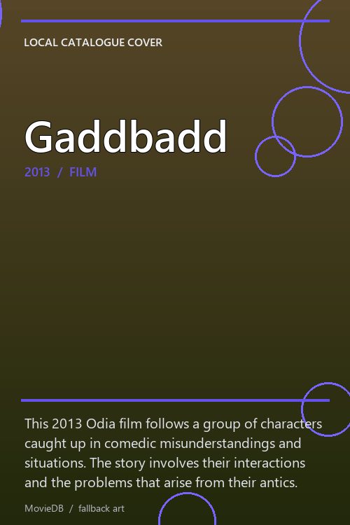 Gaddbadd poster