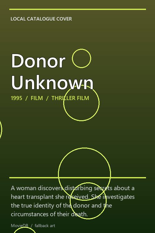 Donor Unknown poster