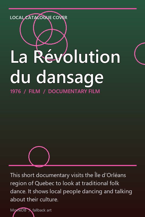 La Révolution du dansage poster