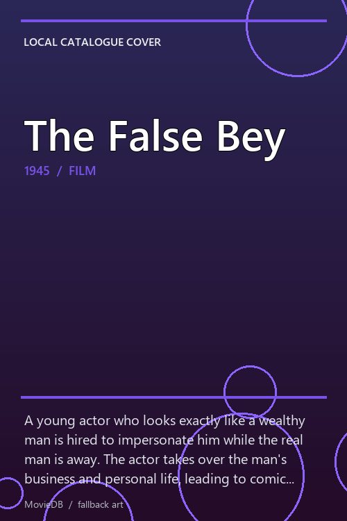 The False Bey poster