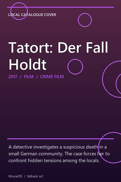 Tatort: Der Fall Holdt poster