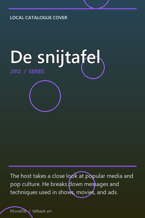De snijtafel poster