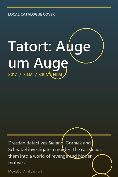 Tatort: Auge um Auge poster