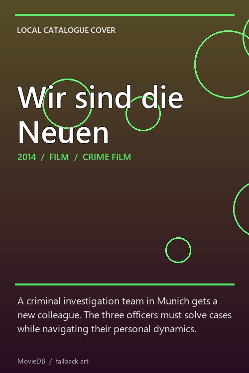 Wir sind die Neuen poster