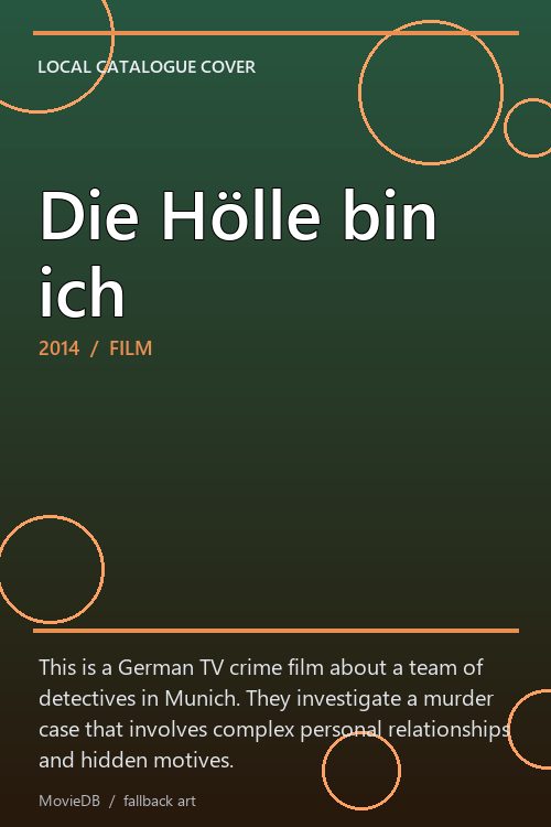 Die Hölle bin ich poster