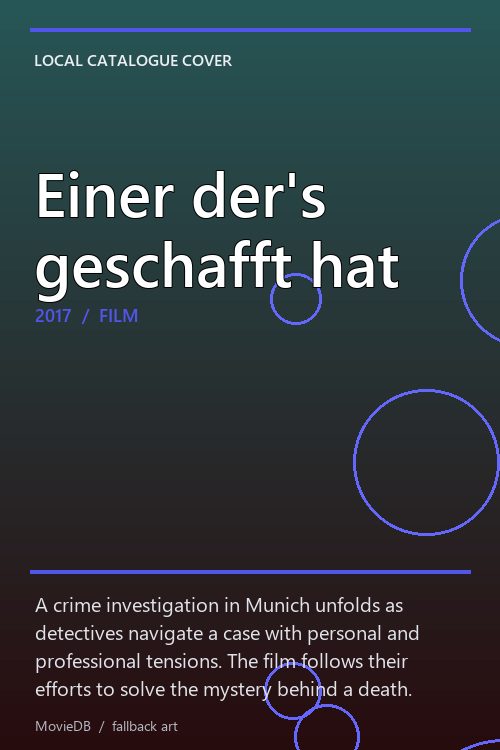 Einer der's geschafft hat poster