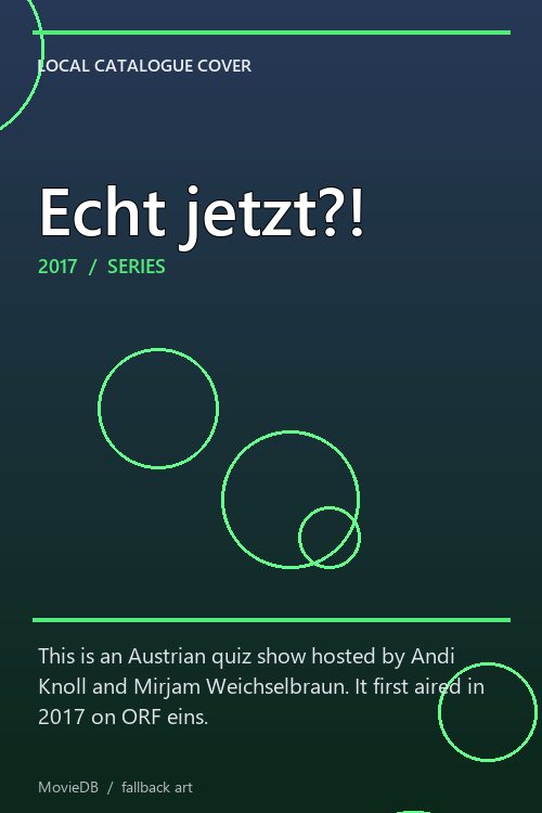 Echt jetzt?! poster