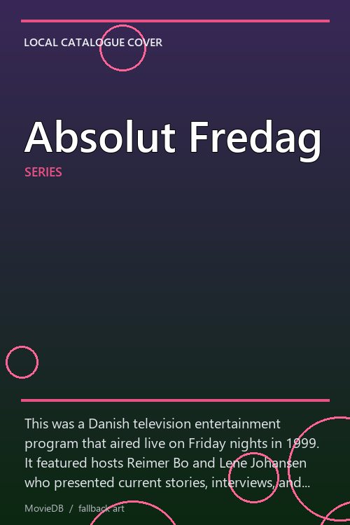Absolut Fredag poster
