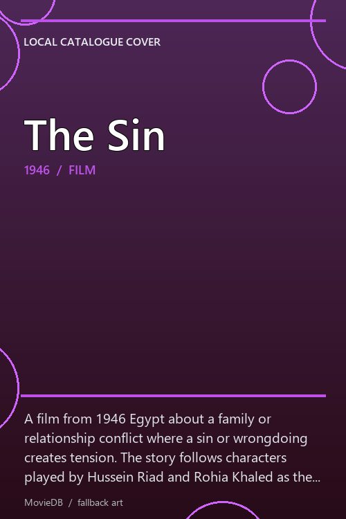 The Sin poster