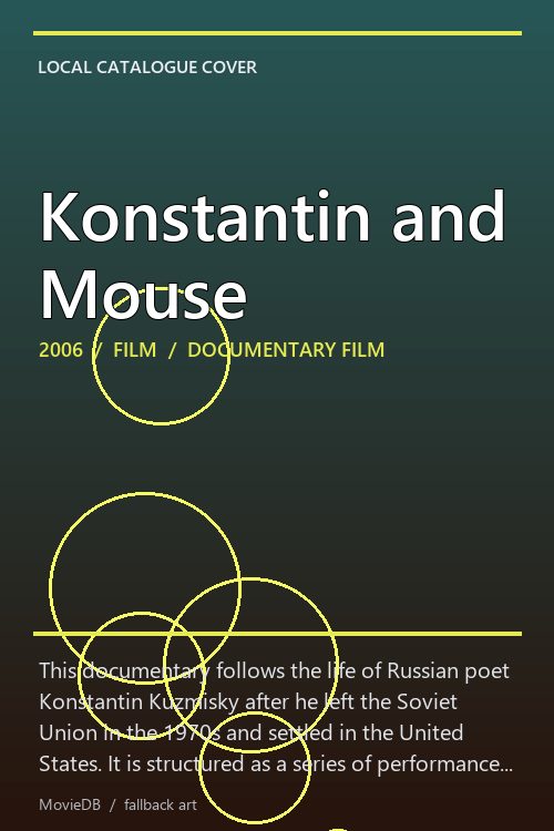 Konstantin and Mouse poster