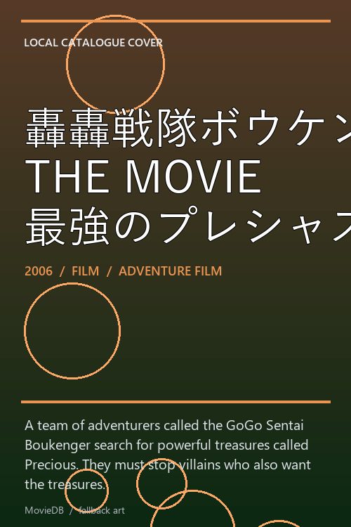 轟轟戦隊ボウケンジャー THE MOVIE 最強のプレシャス poster