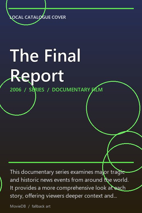 The Final Report poster