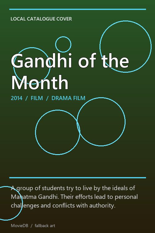 Gandhi of the Month poster