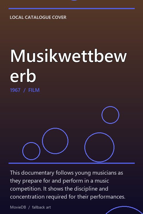 Musikwettbewerb poster