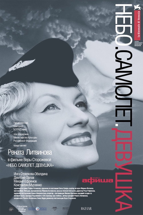 Sky. Plane. Girl poster