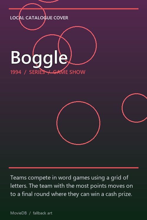 Boggle poster