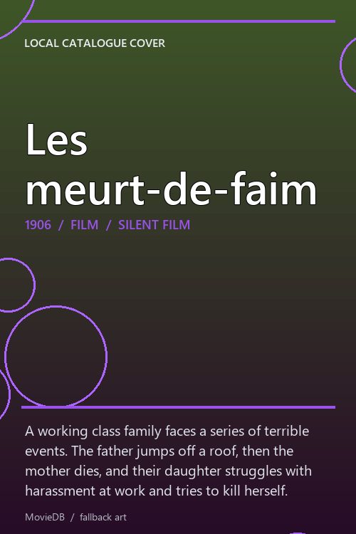 Les meurt-de-faim poster