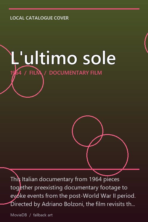 L'ultimo sole poster