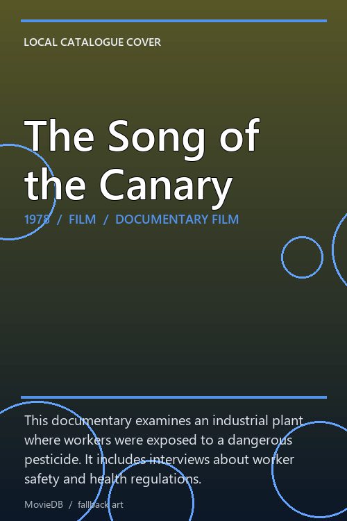 The Song of the Canary poster