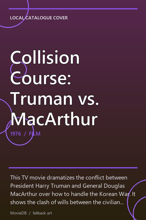 Collision Course: Truman vs. MacArthur poster