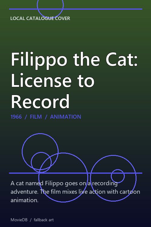 Filippo the Cat: License to Record poster