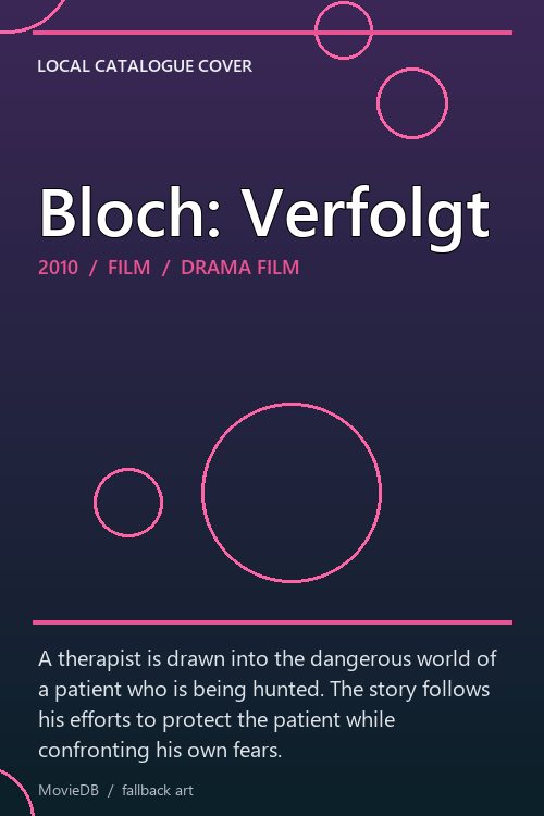 Bloch: Verfolgt poster