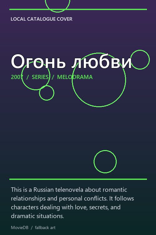 Огонь любви poster