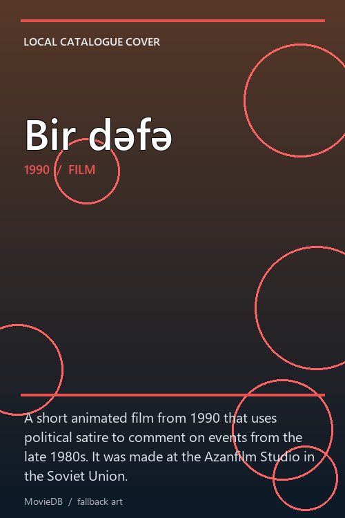 Bir dəfə poster