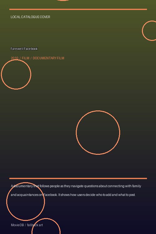 Farewell Facebook poster