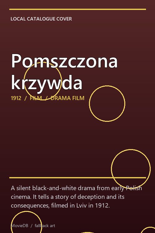 Pomszczona krzywda poster