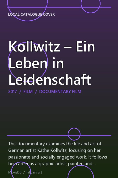 Kollwitz – Ein Leben in Leidenschaft poster