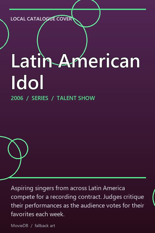 Latin American Idol poster