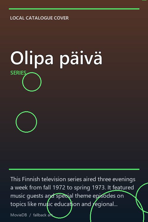 Olipa päivä poster