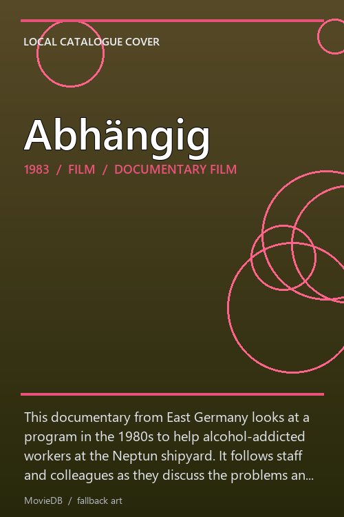 Abhängig poster