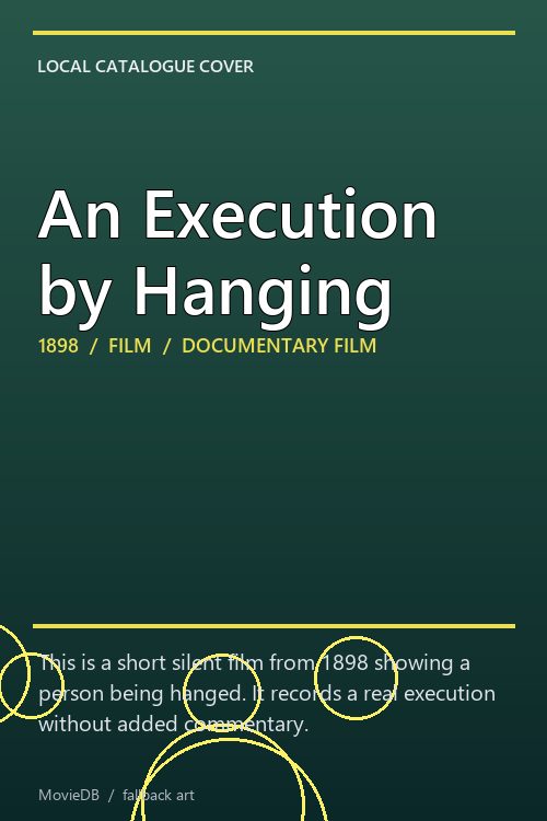 An Execution by Hanging poster