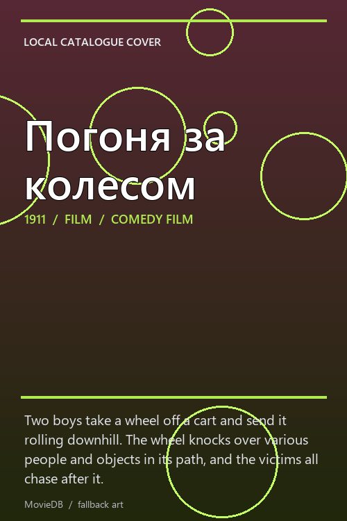 Погоня за колесом poster